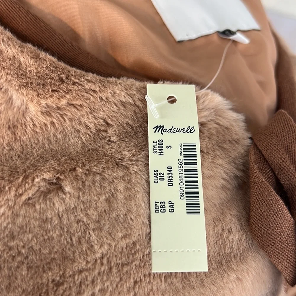 💋Madewell Colorblock faux mint jacket. Size S - Picture 9 of 9